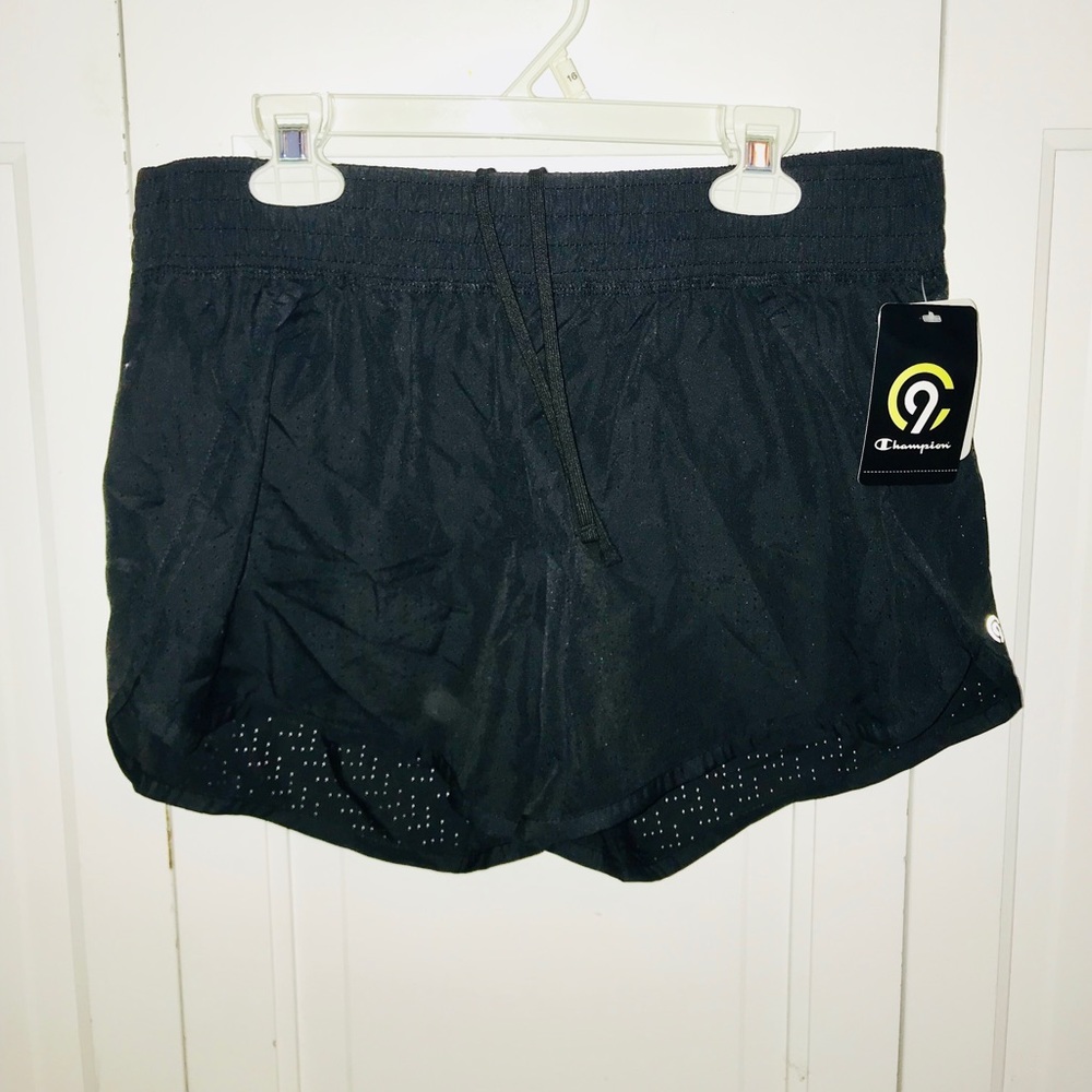Black athletic shorts
